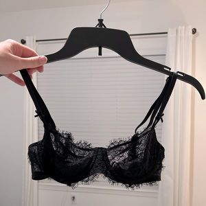 Victoria’s Secret black lace push-up bra size 32B